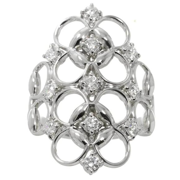 GUCCI Ring Diamond 18K K18 WG 750 size12 5.5-5.75(US) 90273759 - Picture 2 of 7